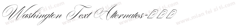 Washington Text Alternates字体转换